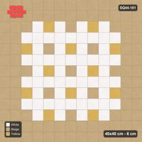 Interlock (Pasco) 40x40 cm · SQ44-181 · Double Course Border with Two-Tone Accent Squares