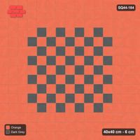 Interlock (Pasco) 40x40 cm · SQ44-184 · Triple Course Border with Checker Field