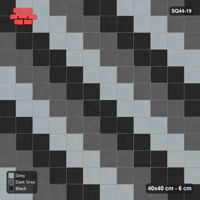 Interlock (Pasco) 40x40 cm · SQ44-19 · Diagonal Tonal Bands