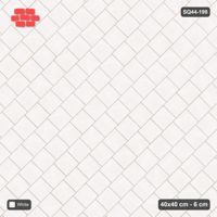 Interlock (Pasco) 40x40 cm · SQ44-198 · Diagonal Running Bond, Quarter Offset