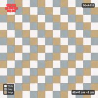 Interlock (Pasco) 40x40 cm · SQ44-215 · Tri-Tone Chevron Stripes
