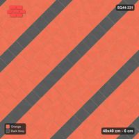 Interlock (Pasco) 40x40 cm · SQ44-221 · Diagonal Running with Stripes