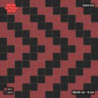 Interlock (Pasco) 40x40 cm · SQ44-234 · Zigzag Chevron Stripes