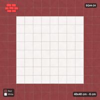 Interlock (Pasco) 40x40 cm · SQ44-24 · Stack Bond with Double Course Border