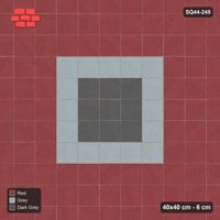 Interlock (Pasco) 40x40 cm · SQ44-245 · Medallion in Kerb Frame
