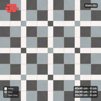 Interlock (Pasco) 40x40 cm · SQ44-252 · Slab Panels, Plank Lines, 20x20, Chequer Slabs - Monochrome