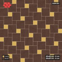 Interlock (Pasco) 40x40 cm · SQ44-261 · Offset Lattice, Dotted Tones, 300 cm - Harvest