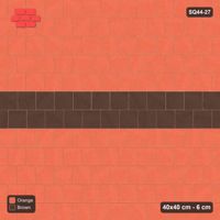 Interlock (Pasco) 40x40 cm · SQ44-27 · Running Bond with Wide Centre Band
