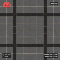 Interlock (Pasco) 40x40 cm · SQ44-290 · Slab Panels, Continuous Planks, Kerb, 400 cm - Night Sky