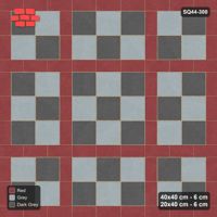 Interlock (Pasco) 40x40 cm · SQ44-300 · Slab Panels, Continuous Planks, Chequer Slabs - Urban Brick