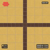 Interlock (Pasco) 40x40 cm · SQ44-307 · Checker Panels, 20x20 Lines, Solid Slabs, 260 cm - Harvest