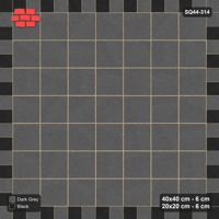 Interlock (Pasco) 40x40 cm · SQ44-314 · Checker Field, 20x20 Border, Block Checker - Night Sky