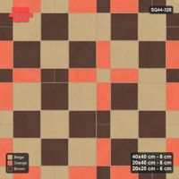 Interlock (Pasco) 40x40 cm · SQ44-328 · Slab Panels, Plank Lines, 20x20, 120 cm Panels - Autumn