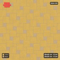 Interlock (Pasco) 40x40 cm · SQ44-329 · Offset Lattice, Dotted Tones, 360 cm - Desert Sun