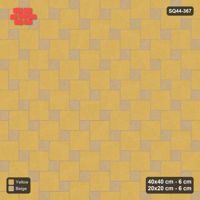 Interlock (Pasco) 40x40 cm · SQ44-367 · Offset Lattice, Accents - Desert Sun