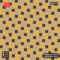 Interlock (Pasco) 40x40 cm · SQ44-380 · Offset Lattice, Chequer - Harvest Gold