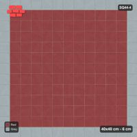 Interlock (Pasco) 40x40 cm · SQ44-4 · Stack Bond with Accent Border