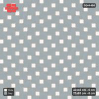 Interlock (Pasco) 40x40 cm · SQ44-404 · Offset Lattice, Swapped - Salt & Pepper