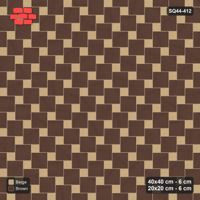 Interlock (Pasco) 40x40 cm · SQ44-412 · Offset Lattice, Swapped (Mirrored) - Sandstone