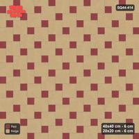 Interlock (Pasco) 40x40 cm · SQ44-414 · Offset Lattice, Swapped - Terracotta