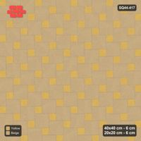 Interlock (Pasco) 40x40 cm · SQ44-417 · Offset Lattice, Swapped (Mirrored) - Desert Sun