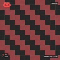 Interlock (Pasco) 40x40 cm · SQ44-43 · Diagonal Stripe Bands