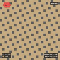Interlock (Pasco) 40x40 cm · SQ44-434 · Offset Lattice, Swapped - Stone & Earth