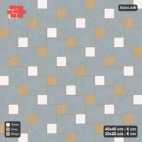Interlock (Pasco) 40x40 cm · SQ44-448 · Offset Lattice, Split (Mirrored) + Kerb - Coastal