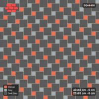 Interlock (Pasco) 40x40 cm · SQ44-450 · Offset Lattice, Split - Sunset Slate