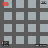 Interlock (Pasco) 40x40 cm · SQ44-46 · Plaza Grid Every Three Courses