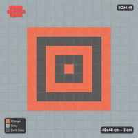Interlock (Pasco) 40x40 cm · SQ44-49 · Triple Border Around Rings
