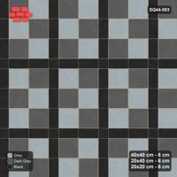 Interlock (Pasco) 40x40 cm · SQ44-503 · Panel Grid 2x3, Two-Tone Slabs, 360 cm - Graphite Scale