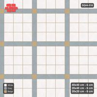 Interlock (Pasco) 40x40 cm · SQ44-516 · Panel Grid 3x3, Accent Crossings, 420 cm - Coastal