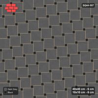 Interlock (Pasco) 40x40 cm · SQ44-557 · Lattice 40+10, Accents - Night Sky