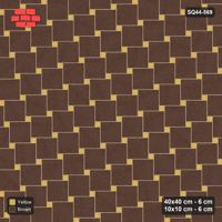 Interlock (Pasco) 40x40 cm · SQ44-569 · Lattice 40+10, Swapped - Harvest
