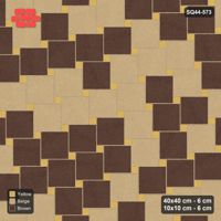 Interlock (Pasco) 40x40 cm · SQ44-573 · Lattice 40+10, Tonal Blend + Kerb - Harvest Gold
