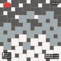 Interlock (Pasco) 40x40 cm · SQ44-583 · Ombre Lattice, Course Gradient, Light to Dark, 320 cm
