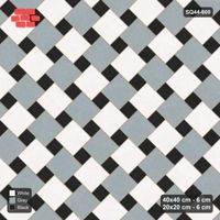Interlock (Pasco) 40x40 cm · SQ44-600 · 45 Degree Offset Lattice, Chequer, Kerb Frame, 370 cm