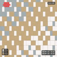 Interlock (Pasco) 40x40 cm · SQ44-608 · Ombre Slab Step, Diagonal Gradient, Dark to Light, 480 cm