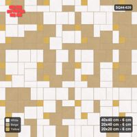 Interlock (Pasco) 40x40 cm · SQ44-620 · 3-Size Ashlar, Random 2-Tone, 120x120 Block, Mix 31, 440 cm