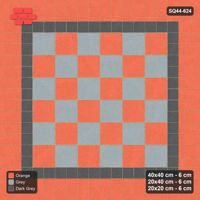 Interlock (Pasco) 40x40 cm · SQ44-624 · Rug, Bead + Soldier + Bead, Checker Field, 400 cm