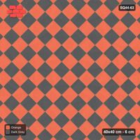 Interlock (Pasco) 40x40 cm · SQ44-63 · Diagonal Checkerboard