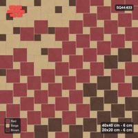 Interlock (Pasco) 40x40 cm · SQ44-633 · Ombre Lattice, Diagonal Gradient, Light to Dark, 400 cm