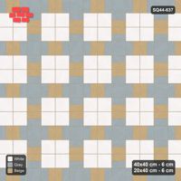 Interlock (Pasco) 40x40 cm · SQ44-637 · Double Pinwheel, Alternating Planks, Tangential, Right Hand