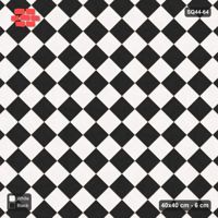 Interlock (Pasco) 40x40 cm · SQ44-64 · Diagonal Checkerboard
