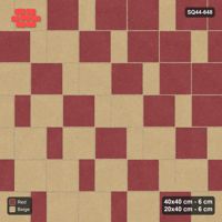 Interlock (Pasco) 40x40 cm · SQ44-648 · Ombre Slab Step, Diagonal Gradient, Light to Dark, 400 cm