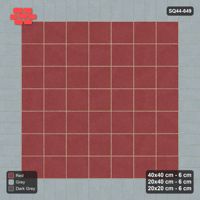 Interlock (Pasco) 40x40 cm · SQ44-649 · Rug, Bead + Soldier, Stack Field, 400 cm