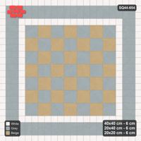Interlock (Pasco) 40x40 cm · SQ44-654 · Rug, Bead + Soldier + Bead, Checker Field, 440 cm