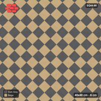 Interlock (Pasco) 40x40 cm · SQ44-66 · Diagonal Checkerboard