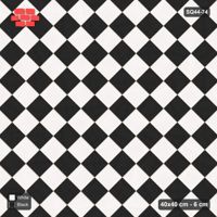 Interlock (Pasco) 40x40 cm · SQ44-74 · Diagonal Checker in Kerb Frame